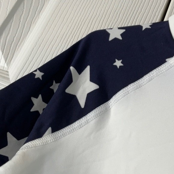 Cat & Jack - Girl’s American Flag Print Rash Guard Swim Size M (8) - Picture 4 of 7